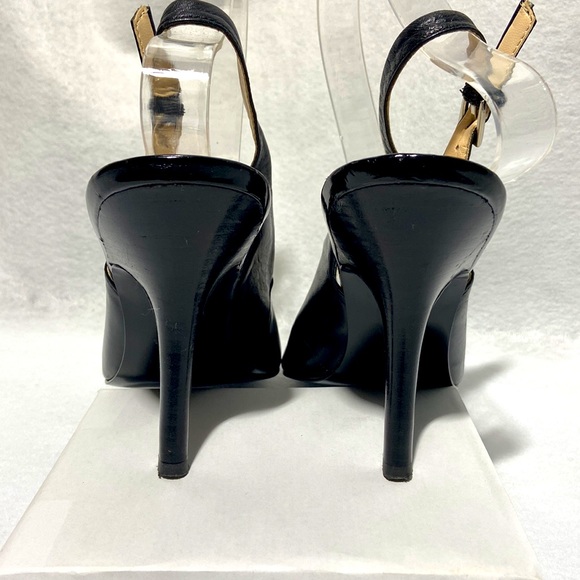 Nine West Leather Sling Back Heels. Size 10M. - Picture 4 of 8